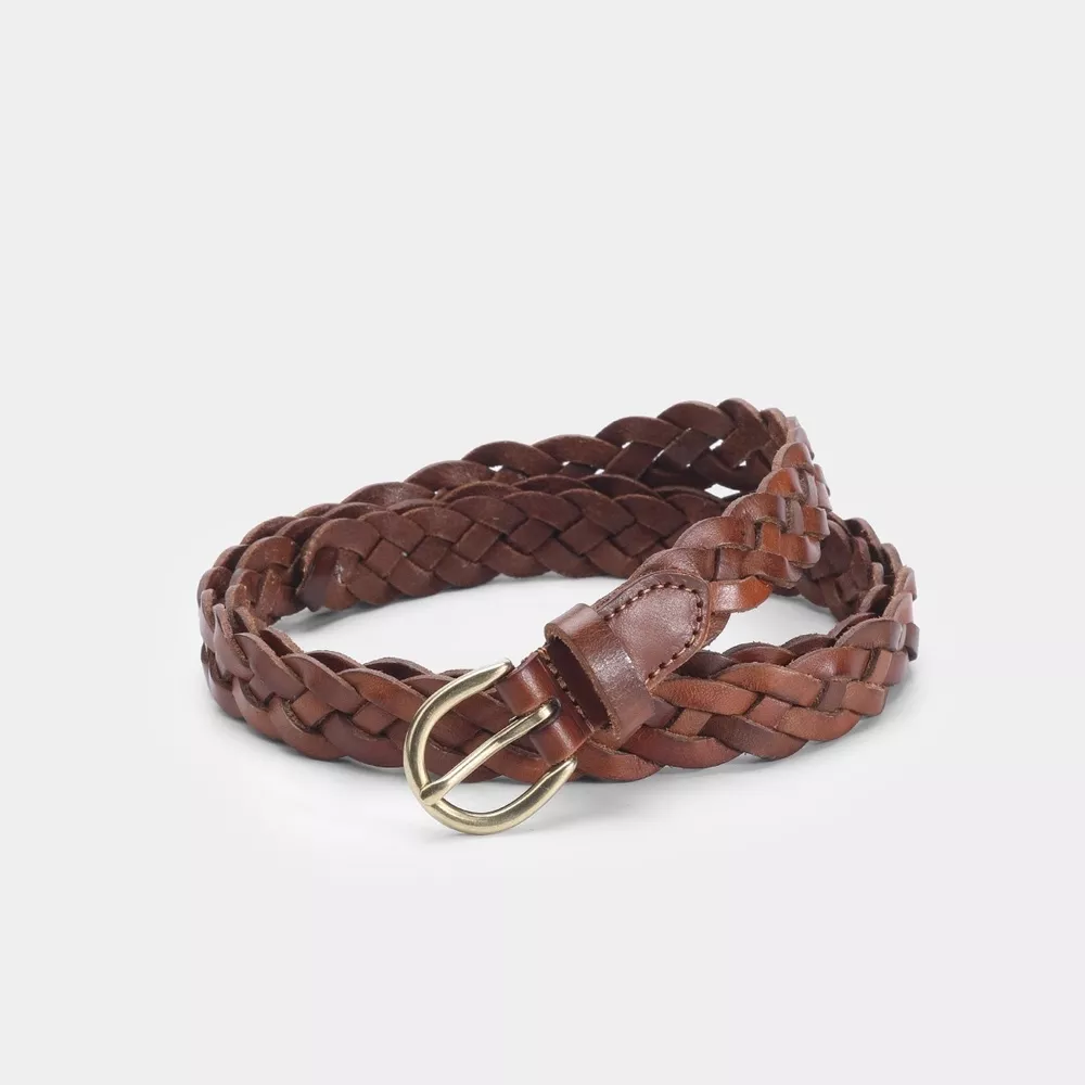 Cowhide Braided Leather Belt, image 2