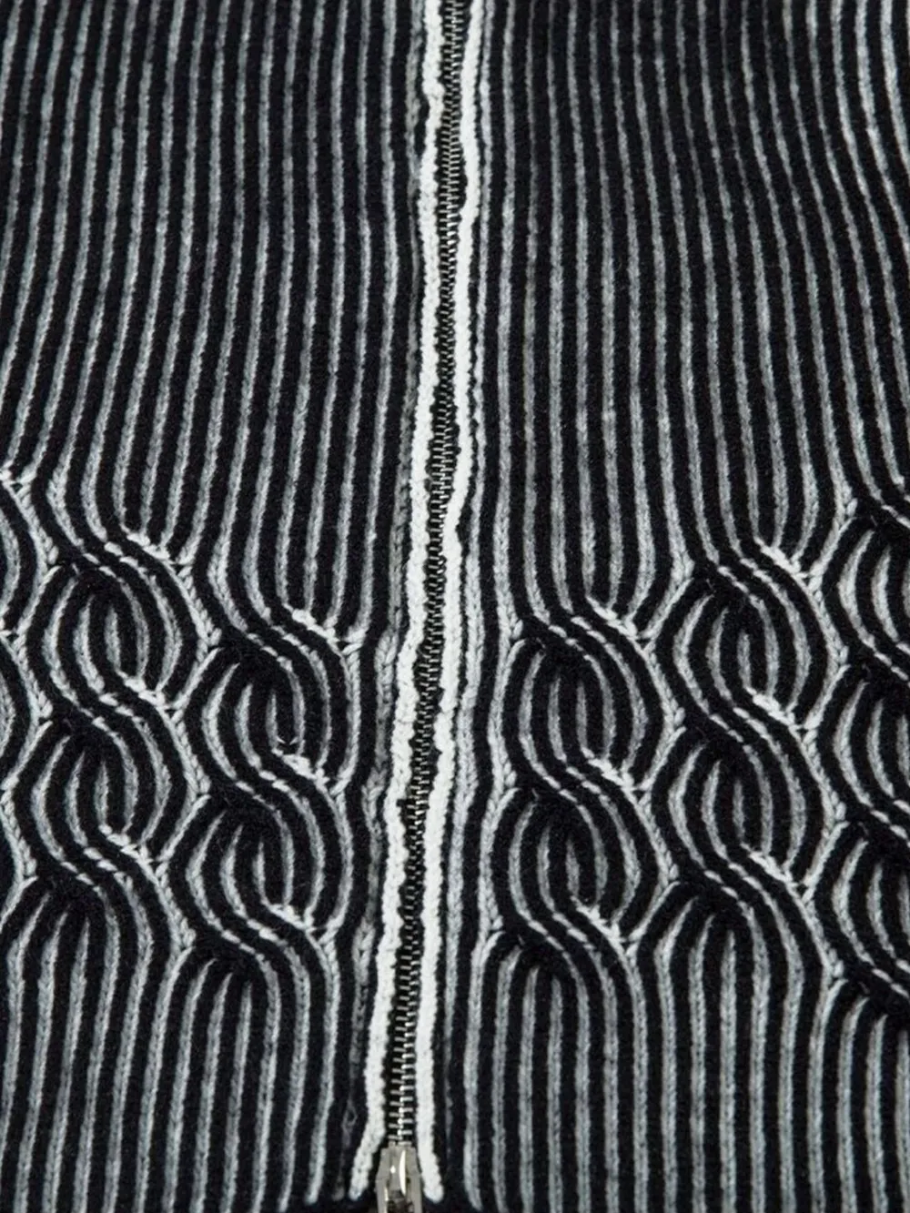 Men's Cable-Knit Zip-Up Cardigan, image 6