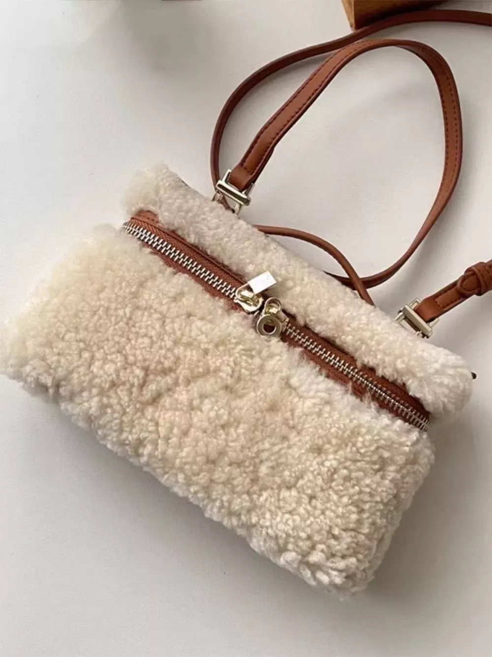 Lamb Wool Crossbody Bag, image 4