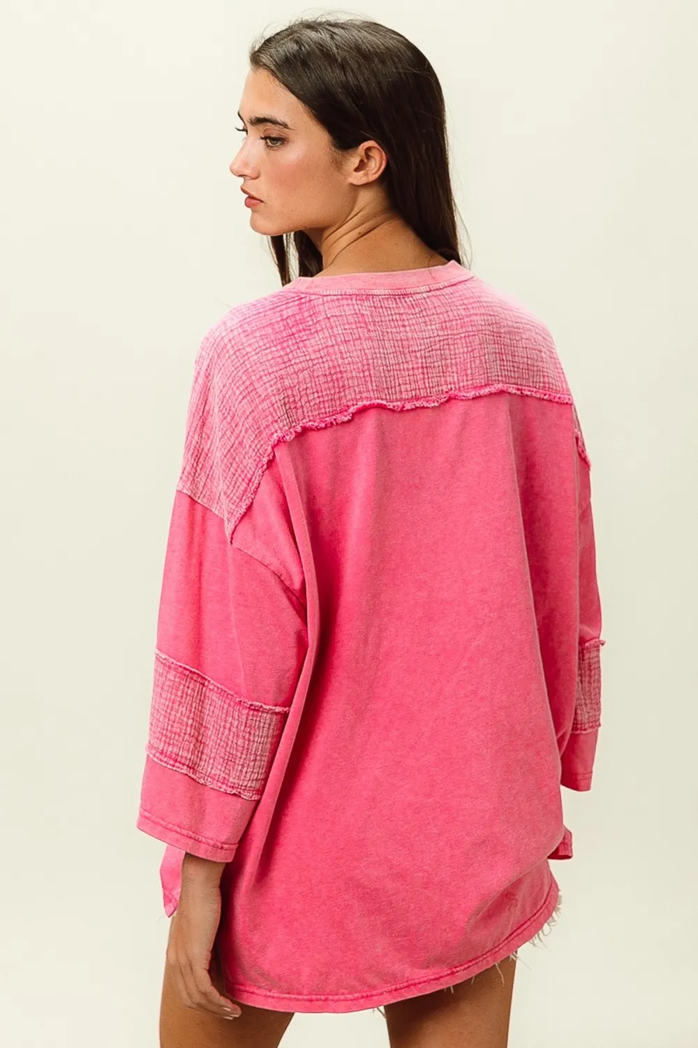 High-Low Washed T-Shirt, image 2