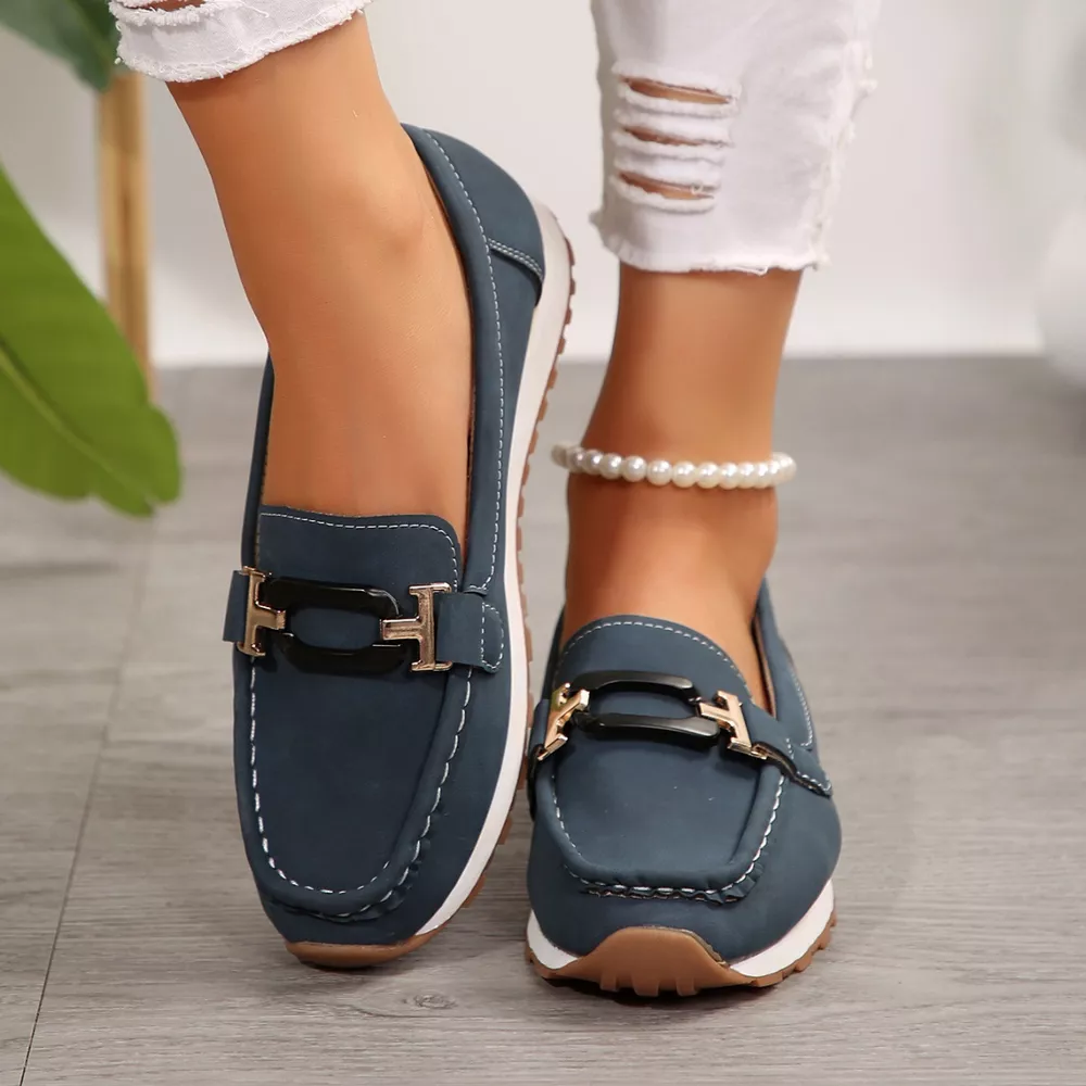 Buckle Decor Casual Slip-Ons, image 7