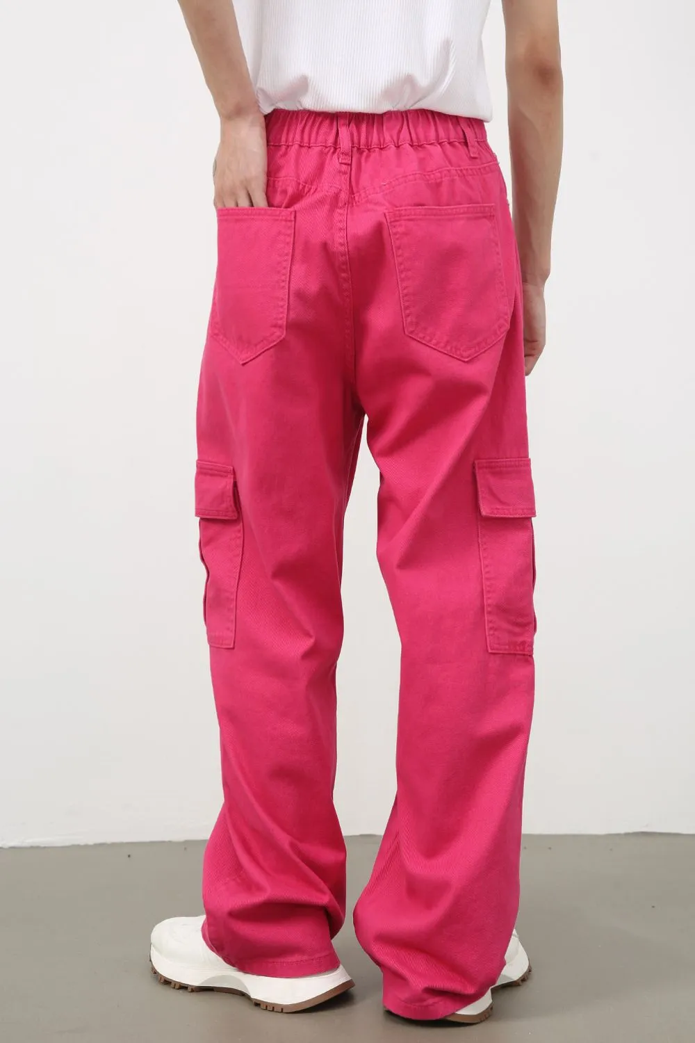 Men's Loose Jeans with Cargo Pockets, image 2