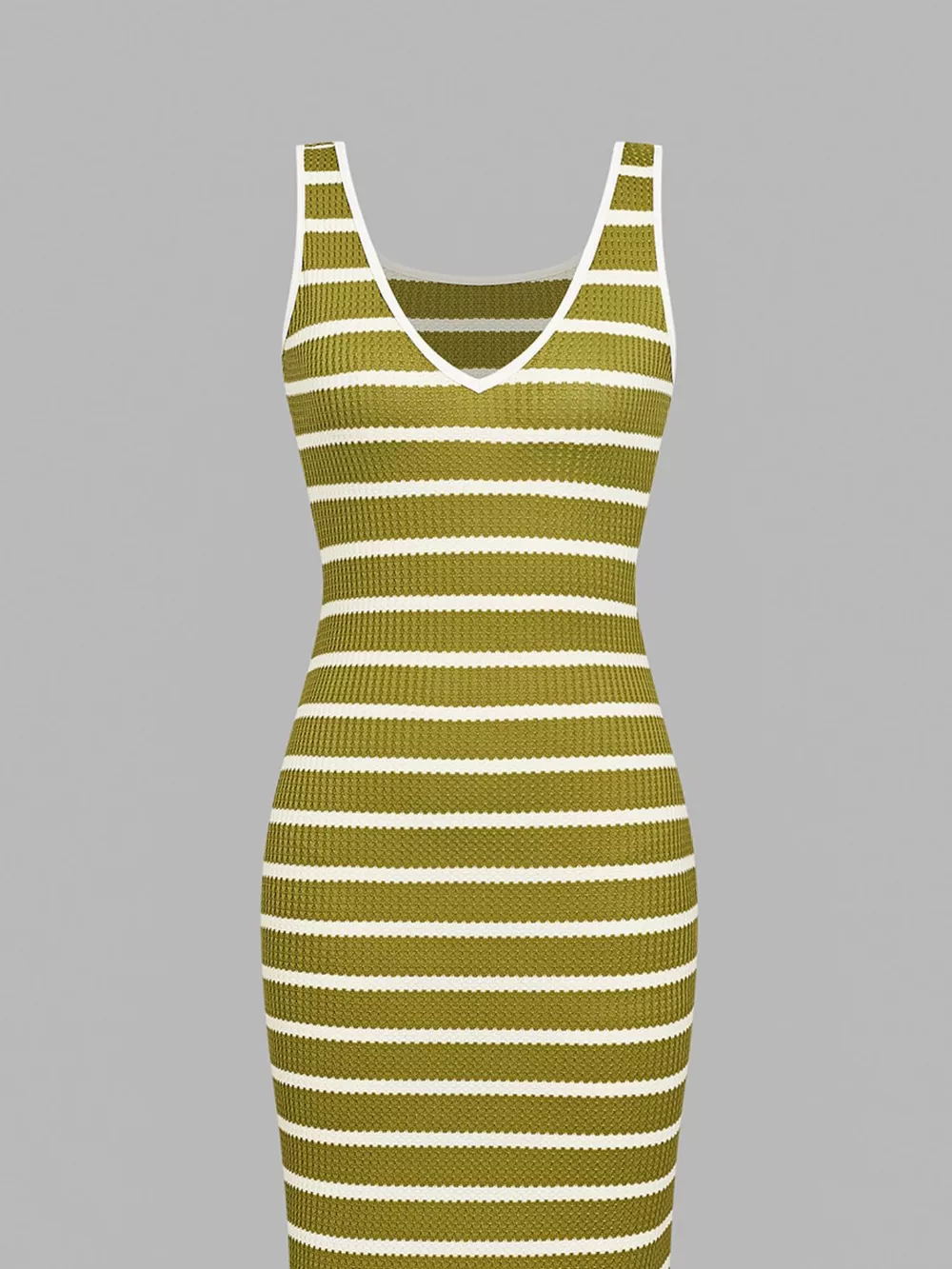 Striped Bodycon Knit Midi Dress, image 13