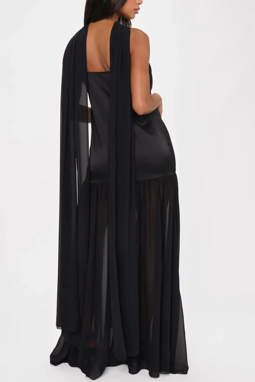 Adjustable Strap Maxi Cami Dress with Scarf, image 16