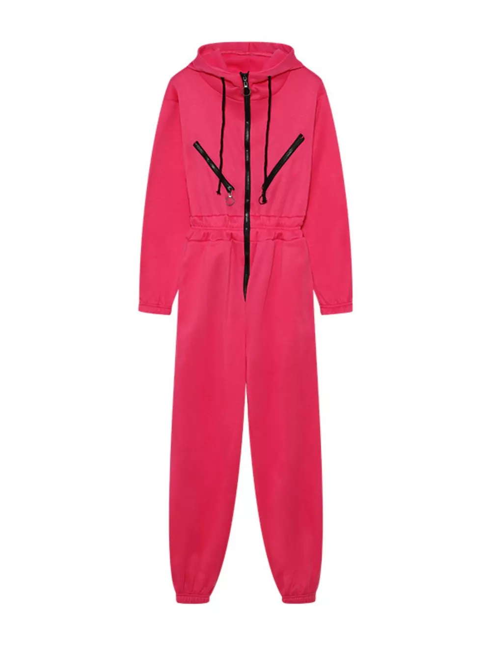 Hooded Zip-Up Long Sleeve Jumpsuit, image 18