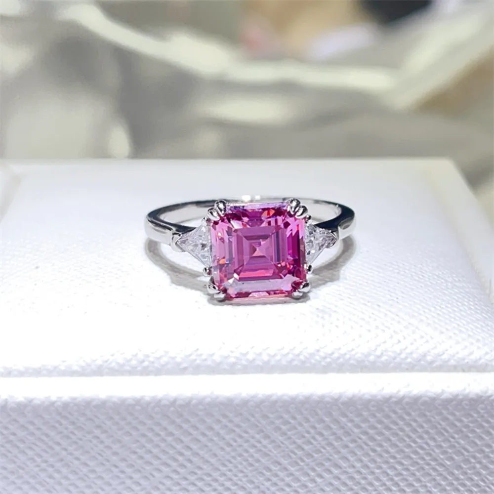 3 Carat Moissanite 925 Sterling Silver Ring, image 3