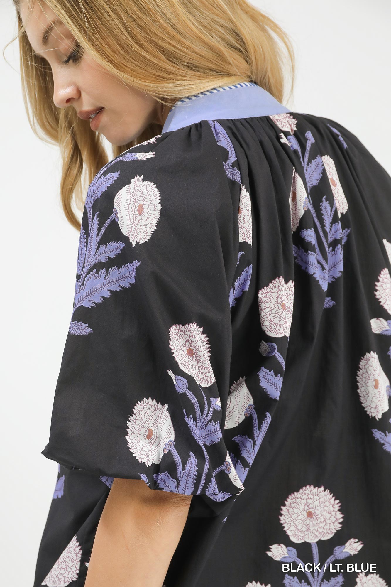 Floral Print V-Neck Top, image 4