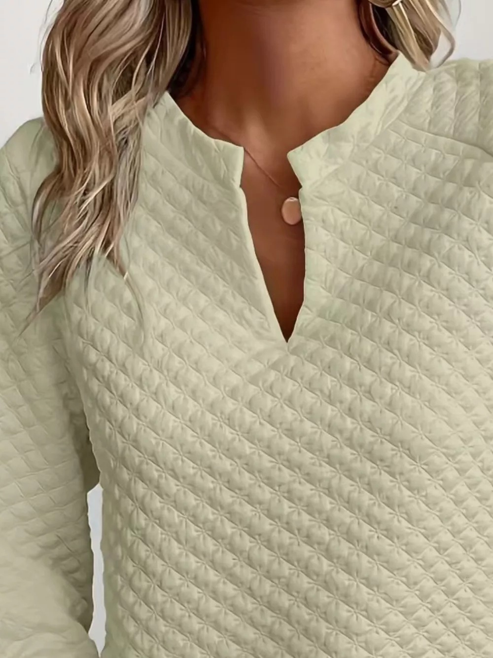 Textured Notched Raglan Sleeve Sweatshirt, image 13