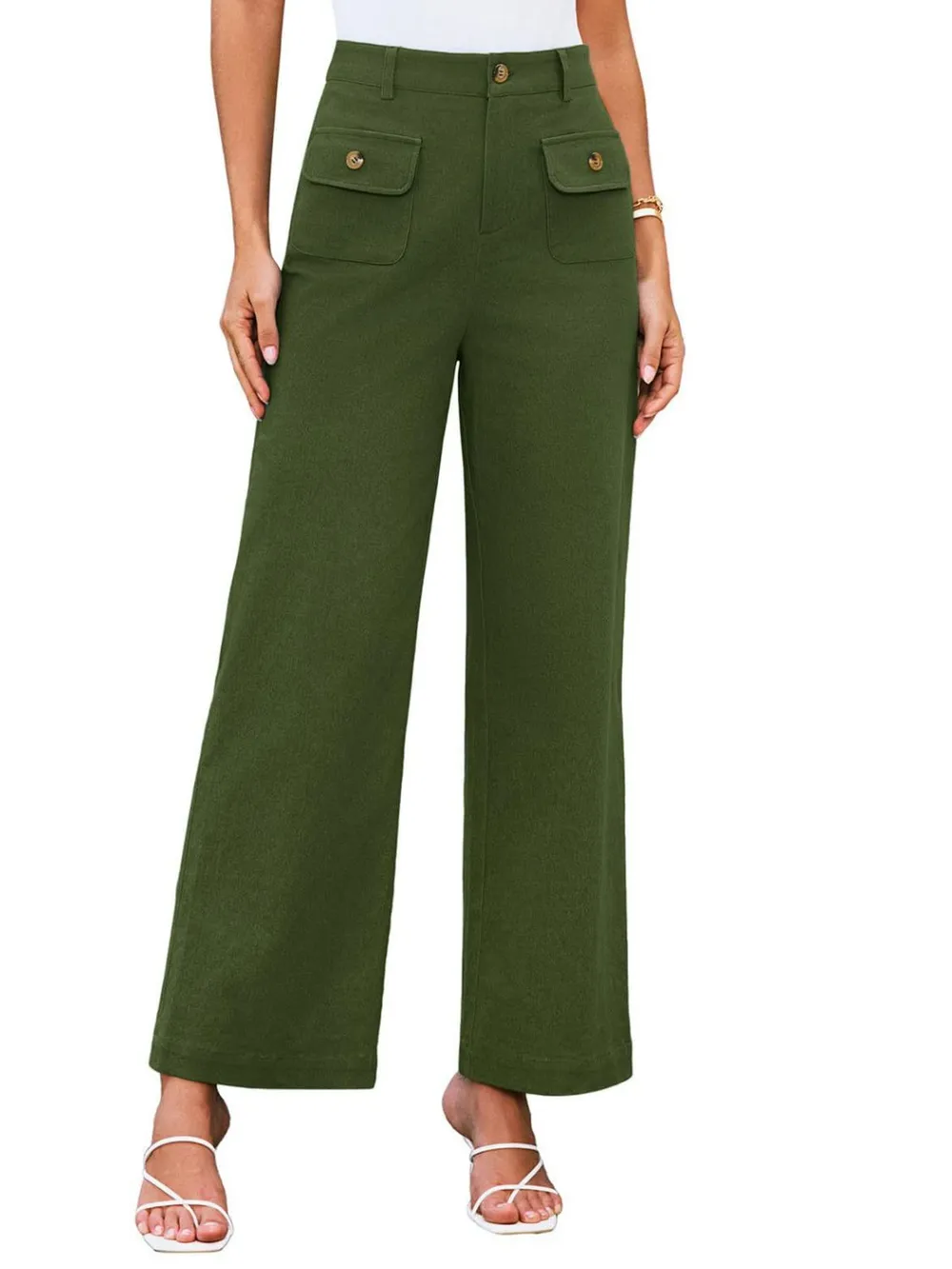 High Waist Wide Leg Pants, image 21