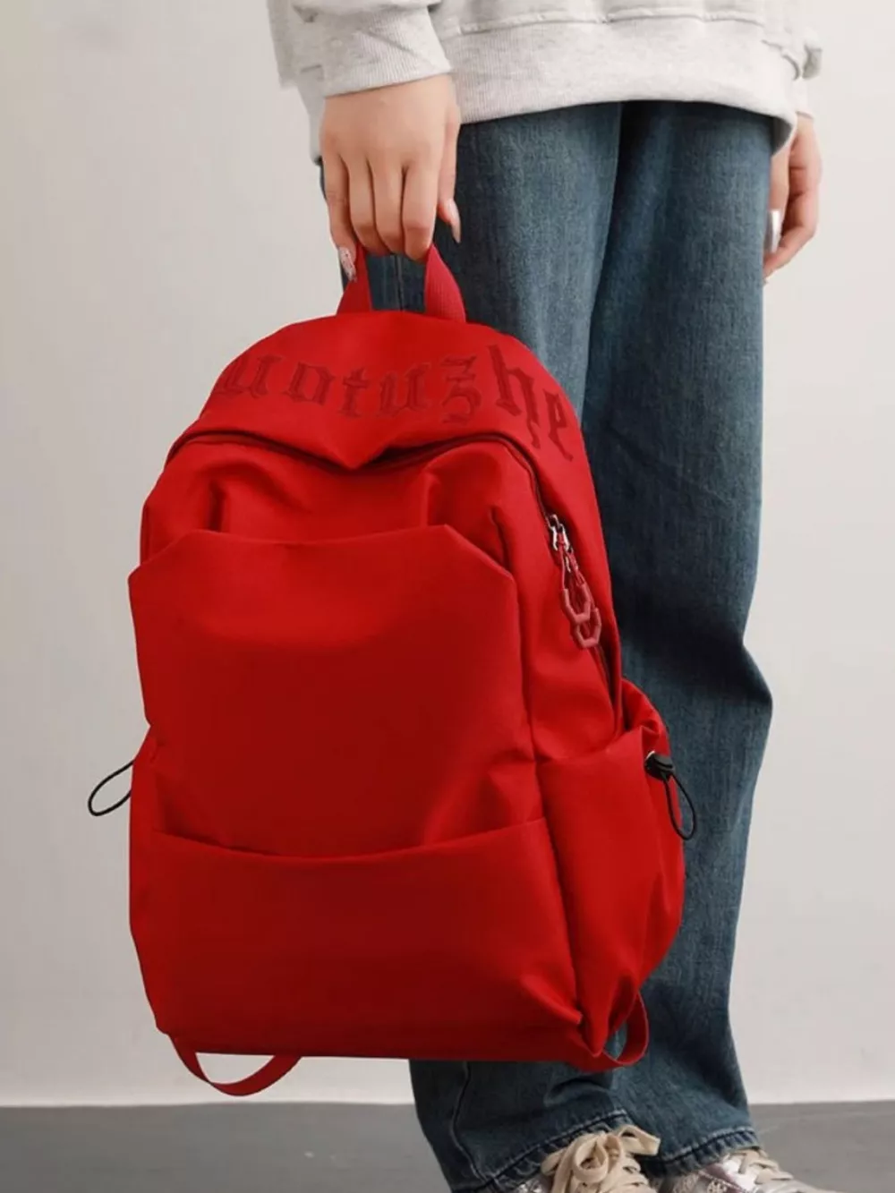 Lightweight Drawstring Backpack Bag, image 4