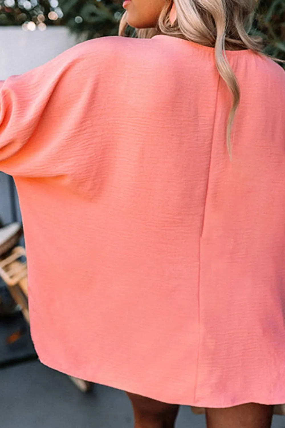 MAMA Round Neck Lantern Sleeve Blouse, image 4