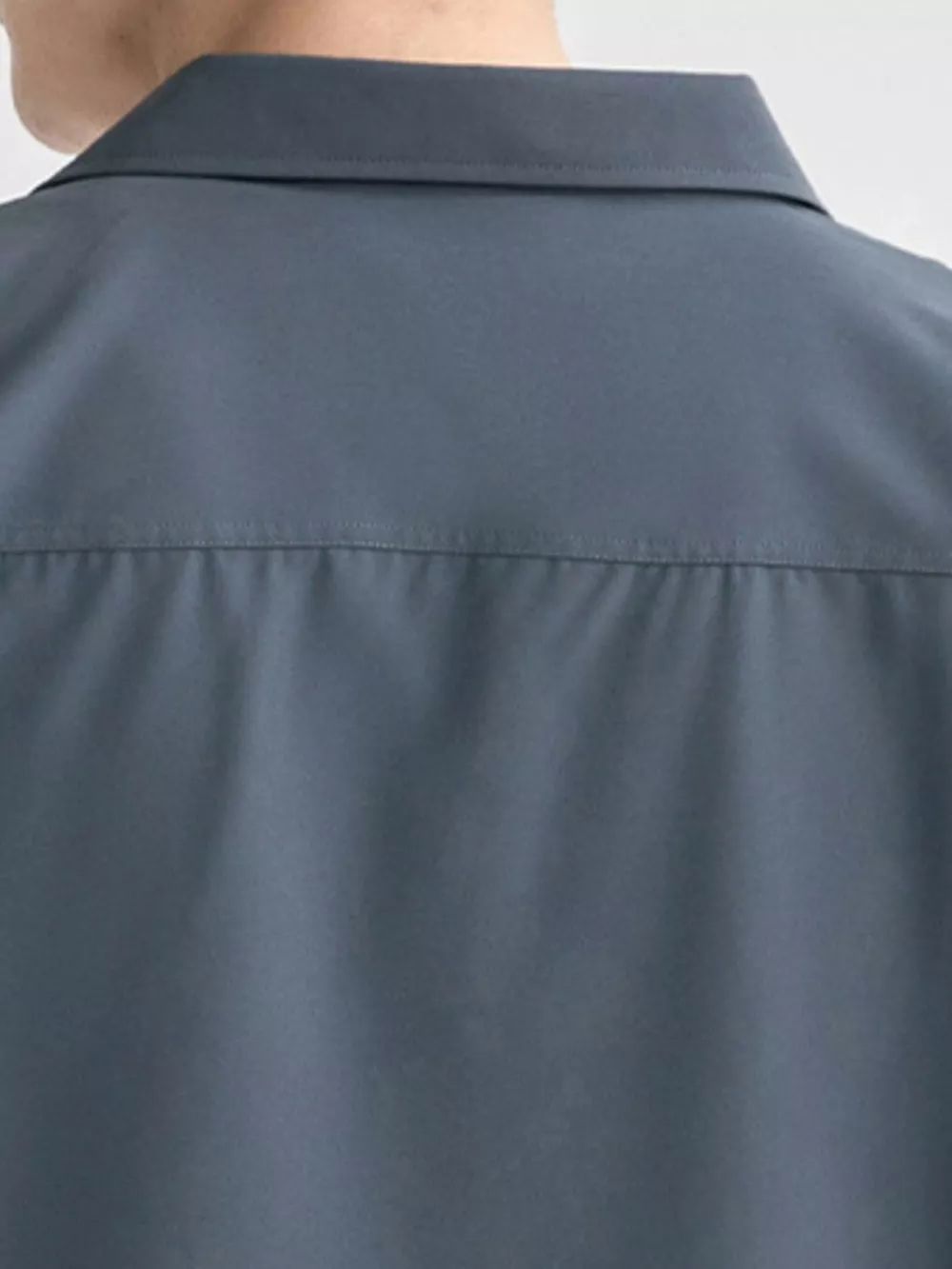 Men's Plus Size Solid Color Casual Short Sleeve Shirt, image 4