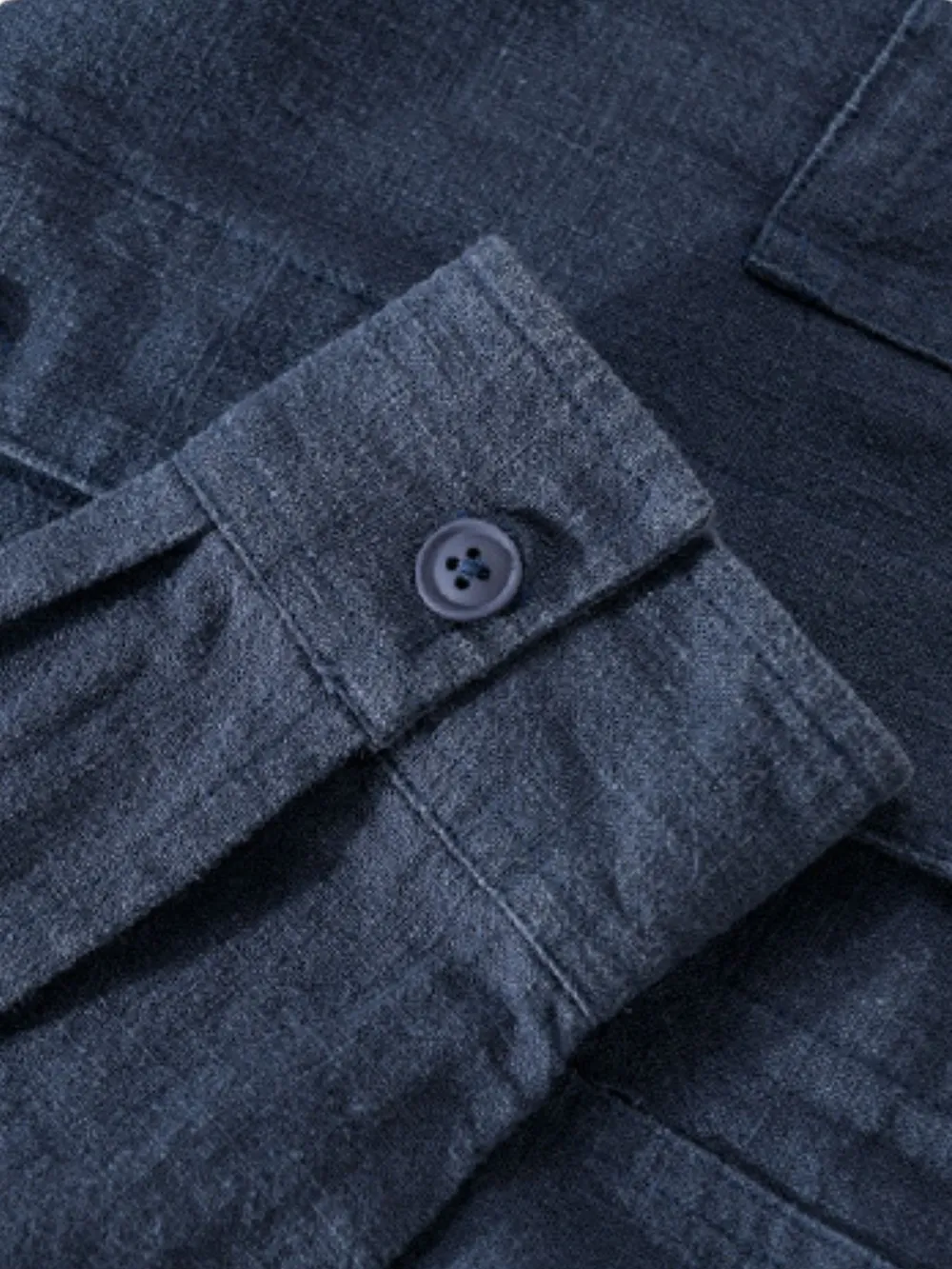 Men's Plus Size Button-Up Shirt with Chest Pocket, image 4