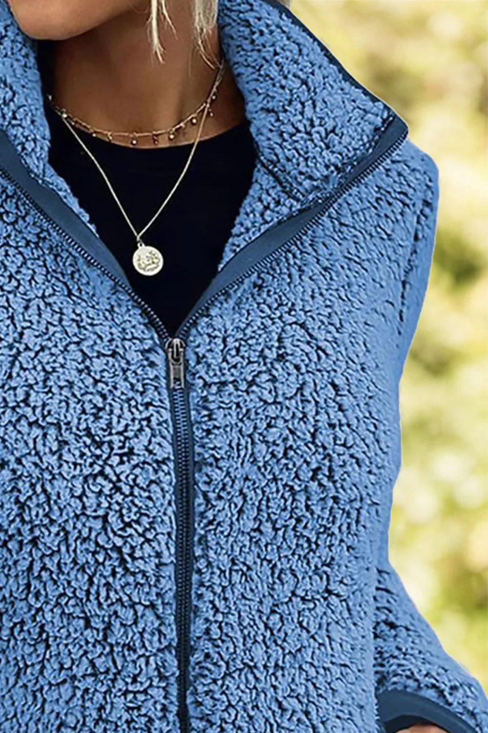 Pocketed Zip Up Turtleneck Jacket, image 20