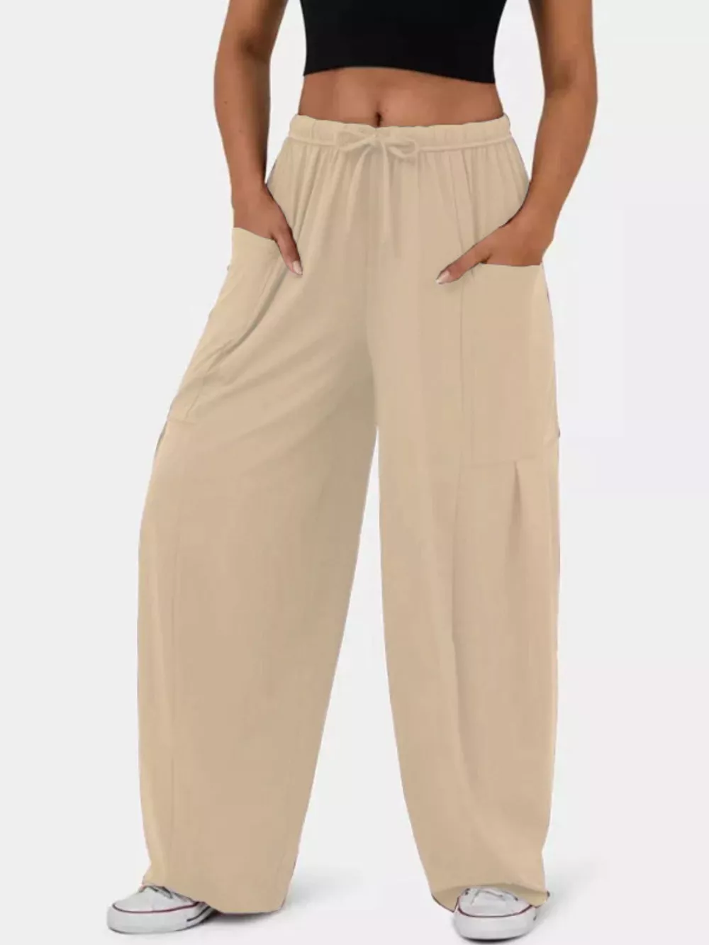 Relaxed Fit Drawstring Pants, image 10