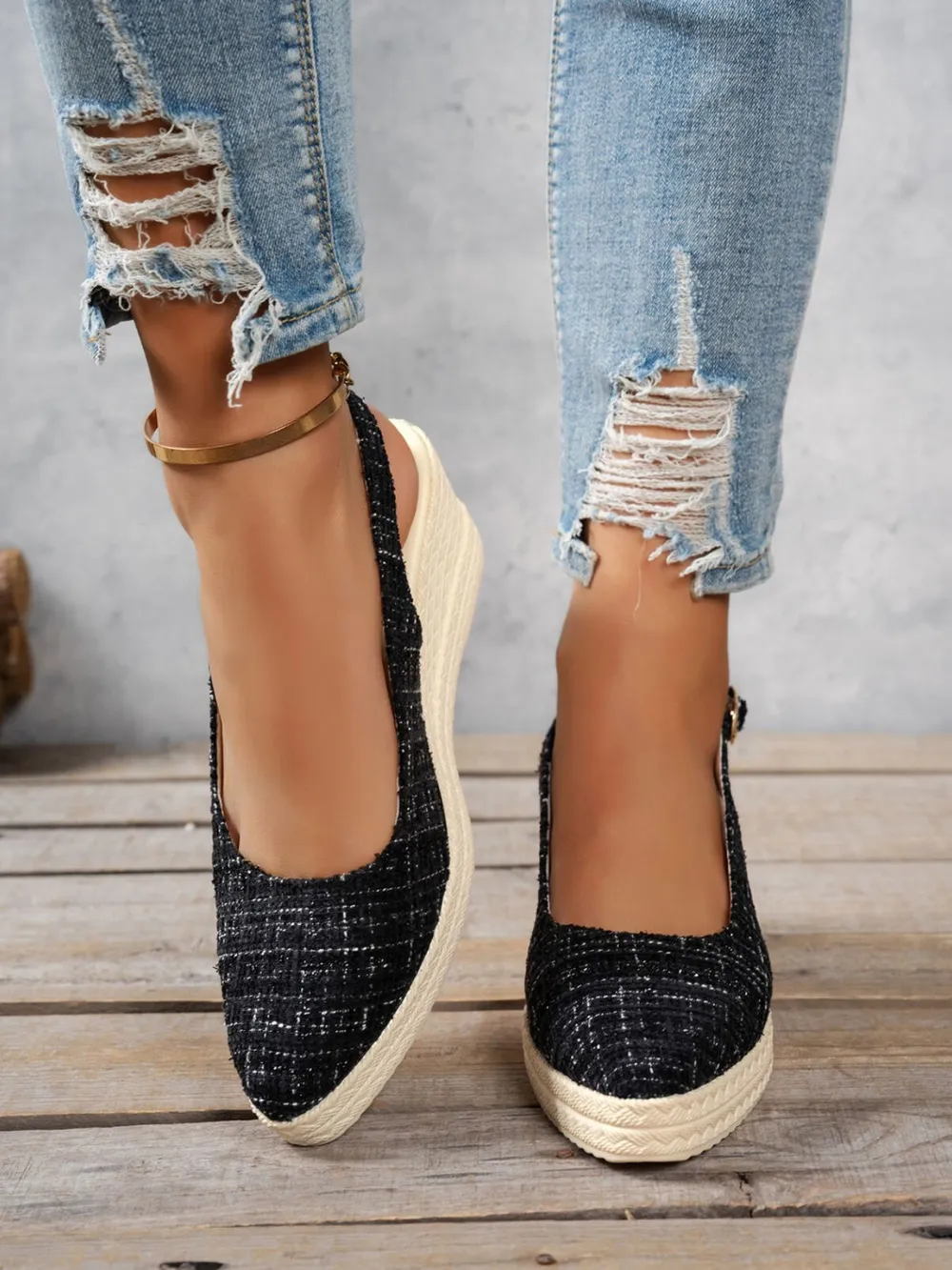 Point Toe Wedge Sandals, image 4