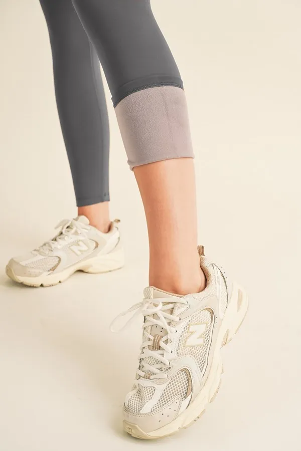 Full Size Fleece Lined High Waisted Leggings, image 3