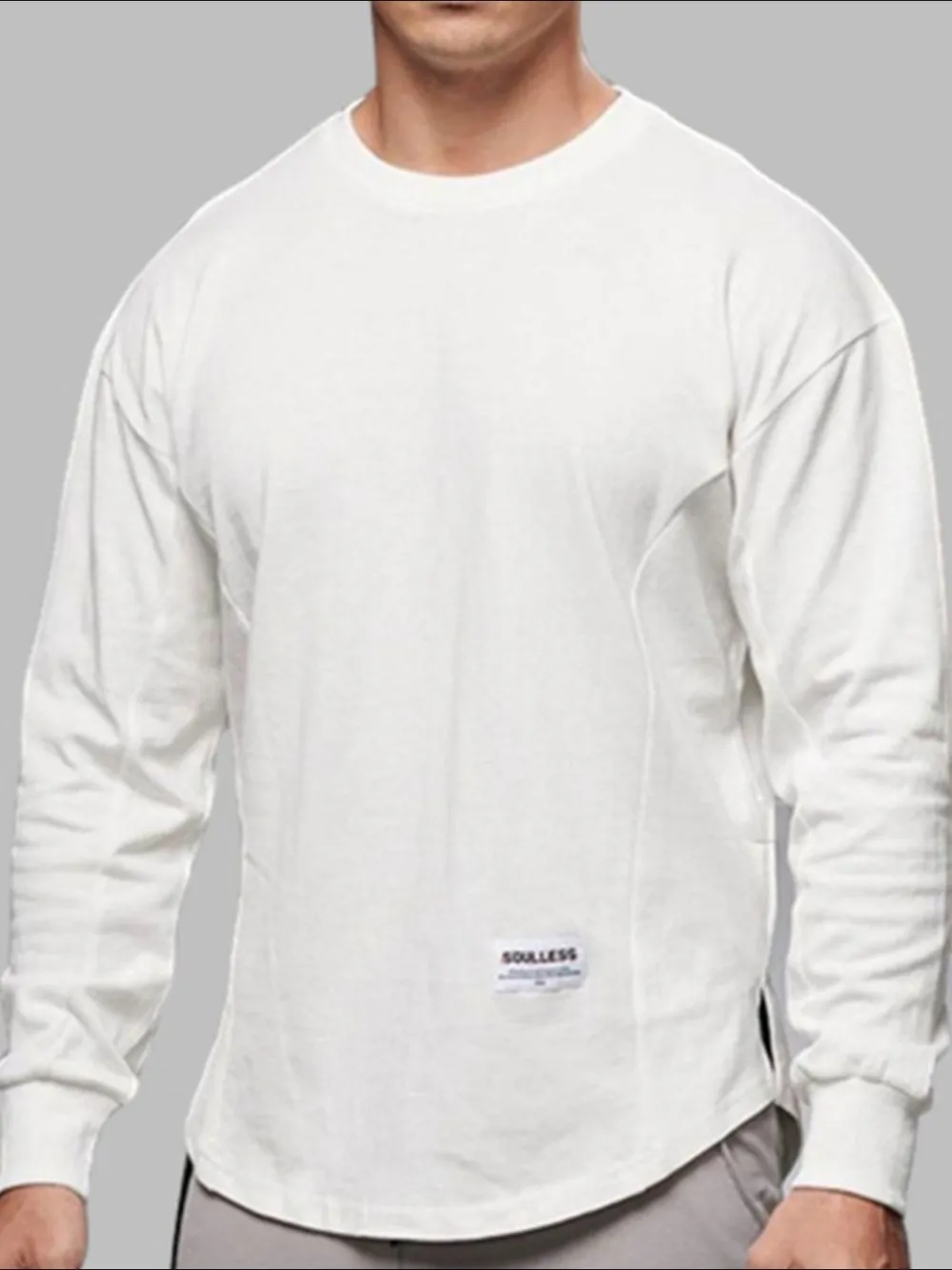 Men's Plus Size Round Neck Drop Shoulder T-Shirt, image 7