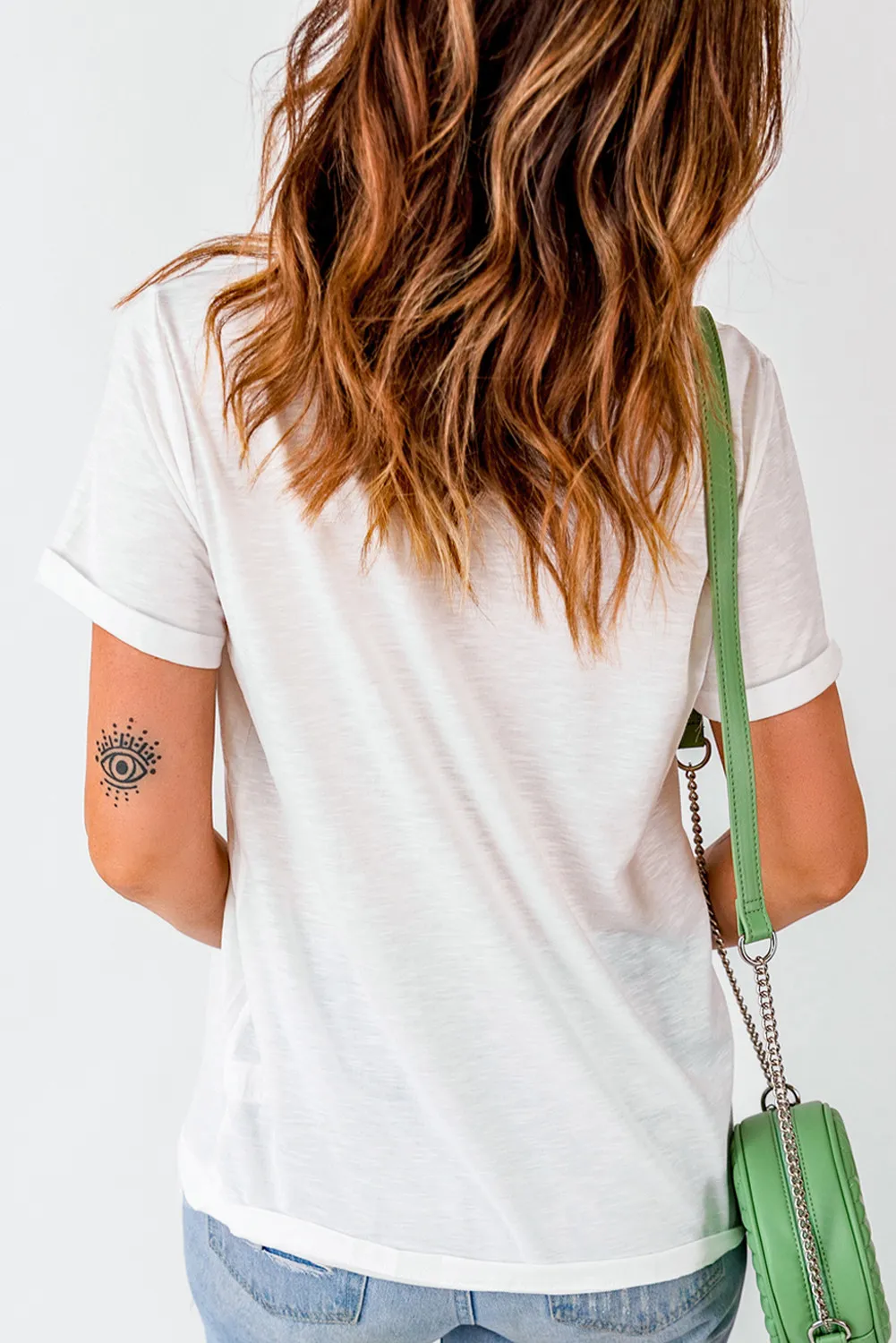 Pumpkin Round Neck Short Sleeve T-Shirt, image 3