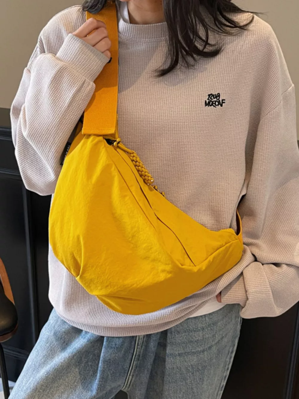 Casual Lightweight Nylon Sling Bag, image 5