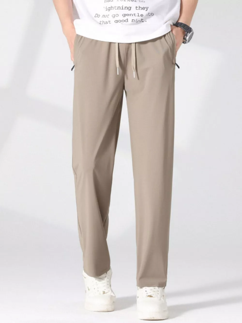 Men's Plus Size Casual Lightweight Quick-Dry Pants, image 5