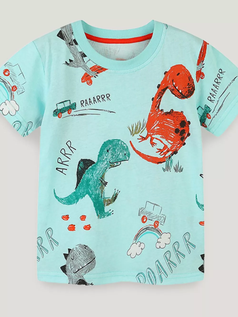 Children's Dinosaur Print Short Sleeve T-Shirt