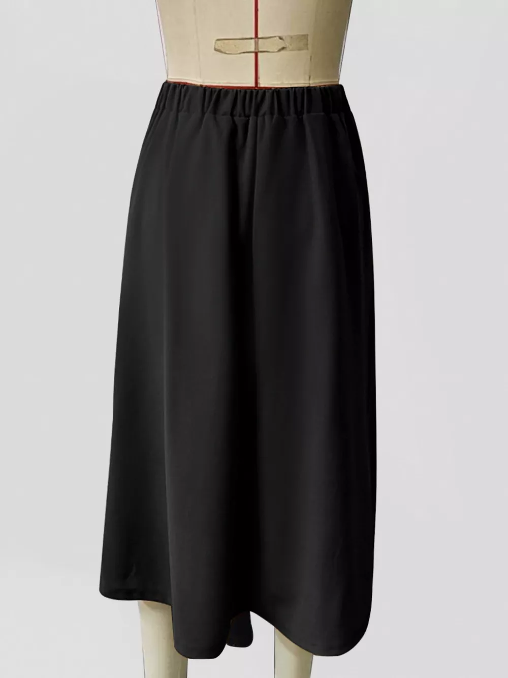 Asymmetrical Hem A-Line Skirt, image 5