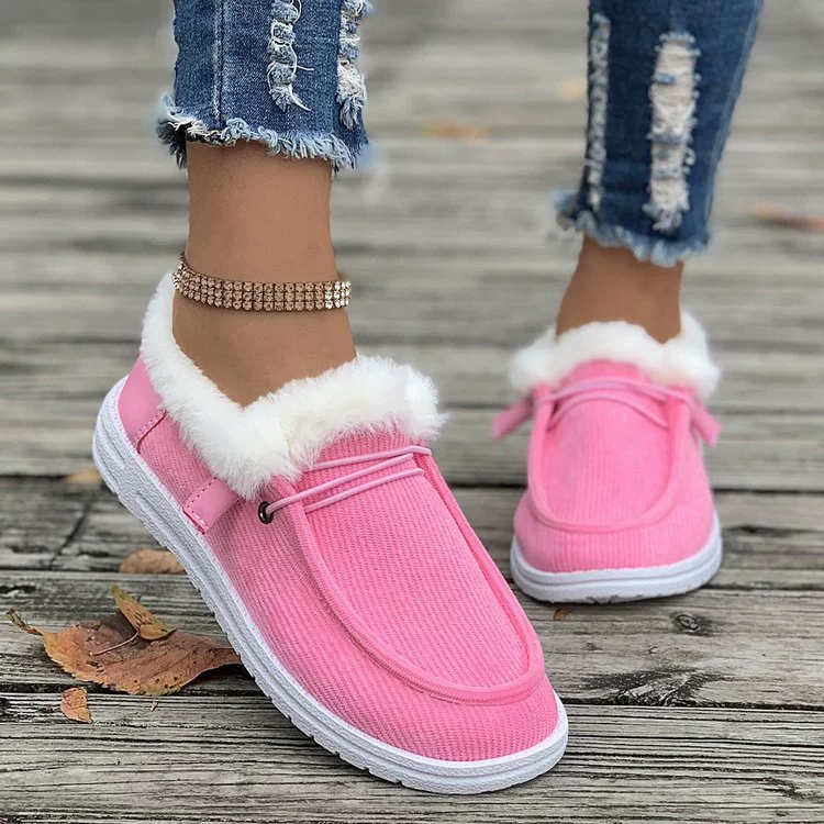 Cozy Plush-Lined Flats Slip-Ons, image 16