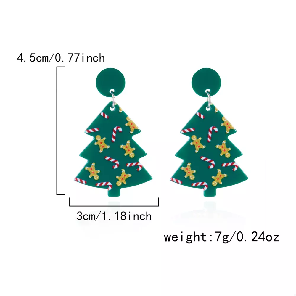 Christmas Tree Drop Earrings, image 6