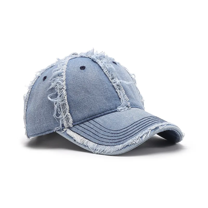 Raw Hem Cotton Baseball Cap, image 2