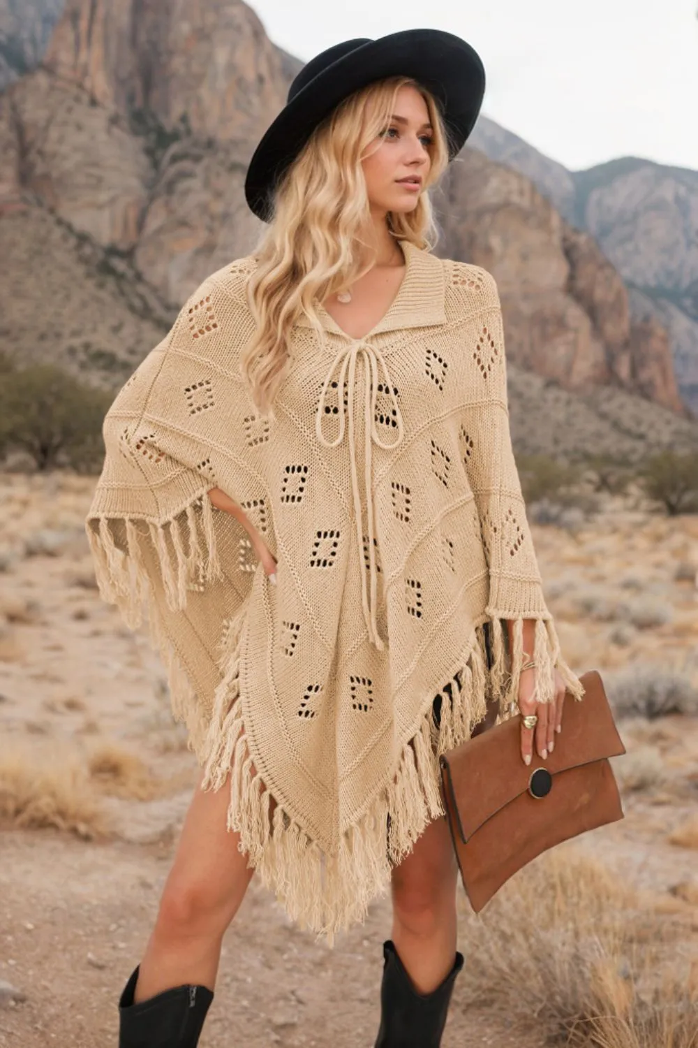 Tassel Hem Knit Cover Up, image 13