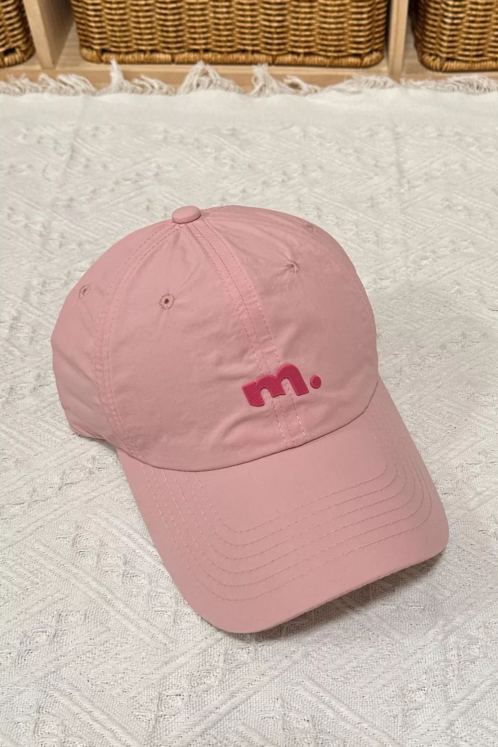 Casual Cotton Baseball Cap with Embroidered Detail