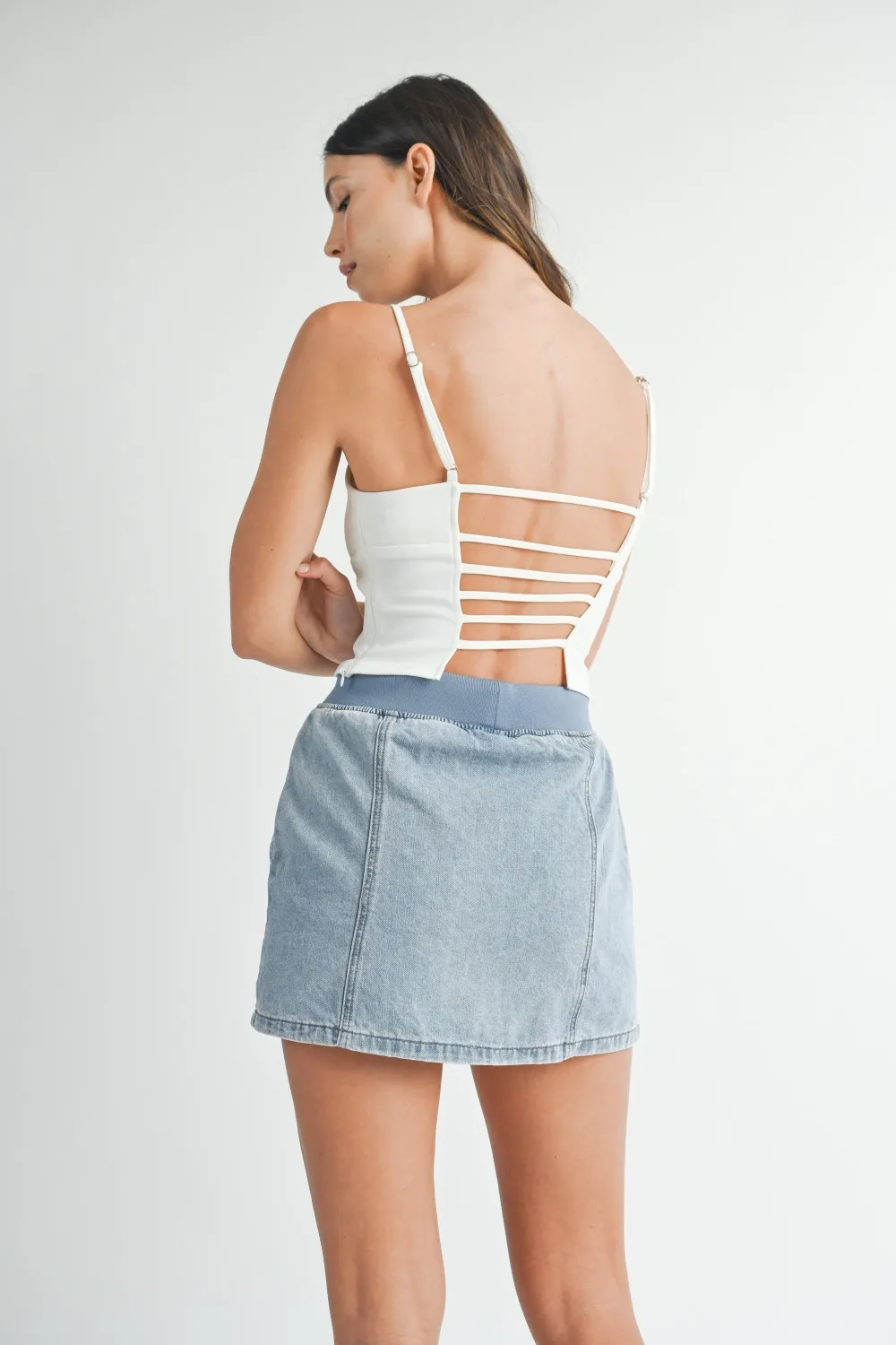 Strappy Back Cropped Cami, image 2