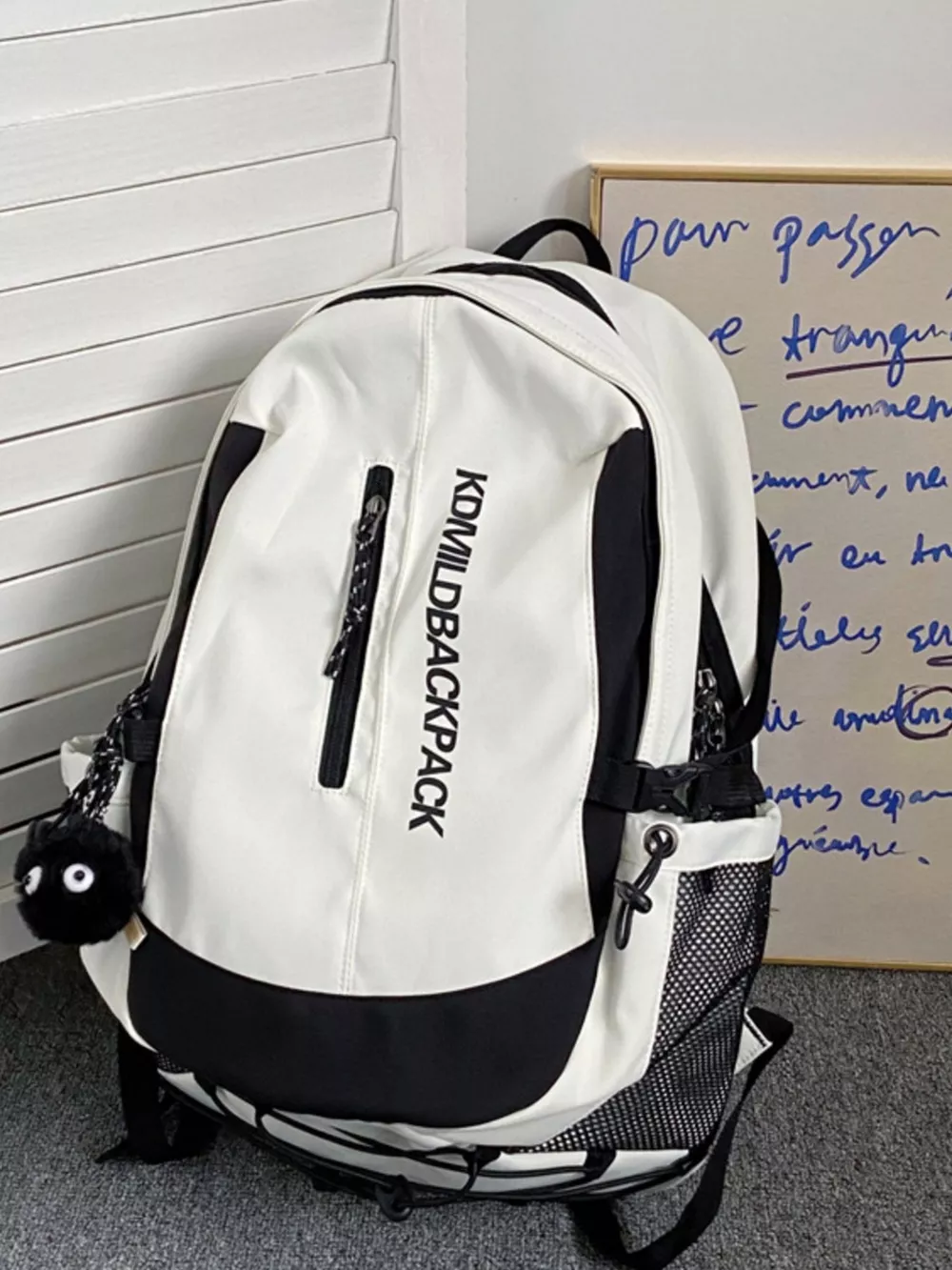 Letter Casual Backpack Bag, image 4