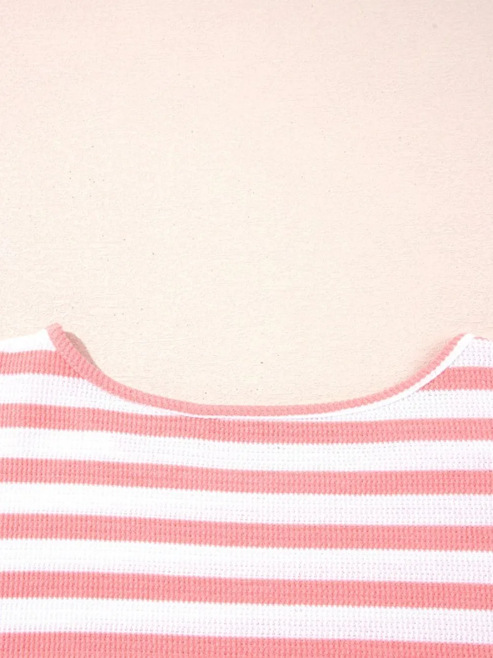 Striped Long Sleeve Ribbed Blouse, image 6