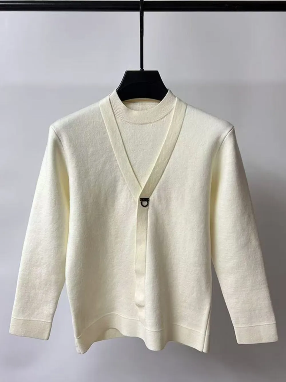 Men's Plus Size Long Sleeve Relaxed Fit Sweater, image 5