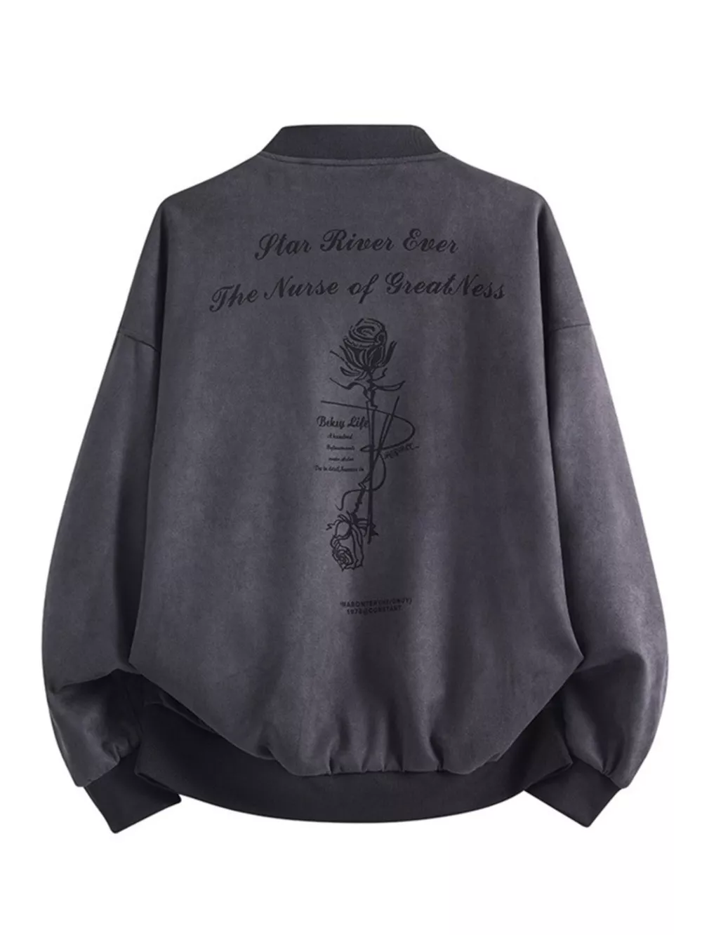 Men's Plus Size Zip Up Long Sleeve Jacket, image 6