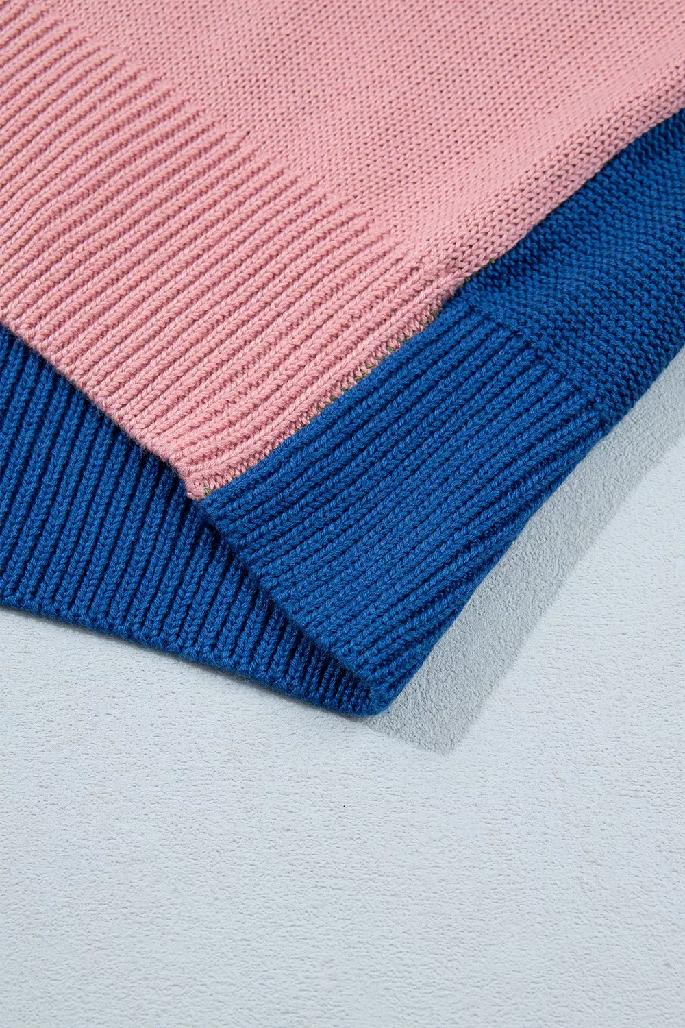 Multicolour Western Colorblock Patchwork Striped Long Sleeve Sweater, image 13