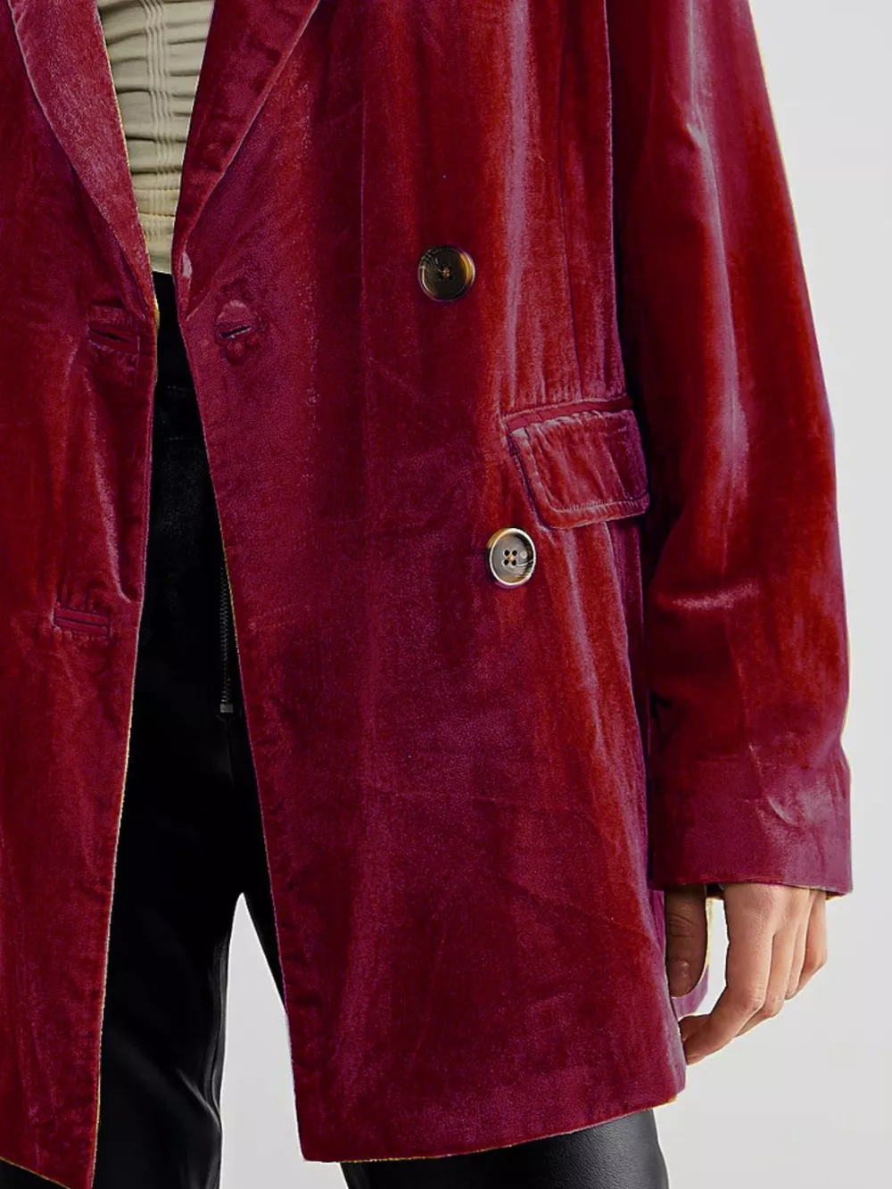 Lapel Collar Button Up Blazer, image 10