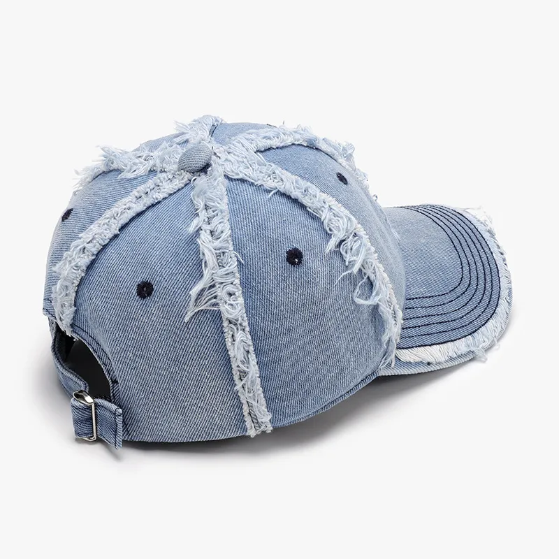 Raw Hem Cotton Baseball Cap, image 4