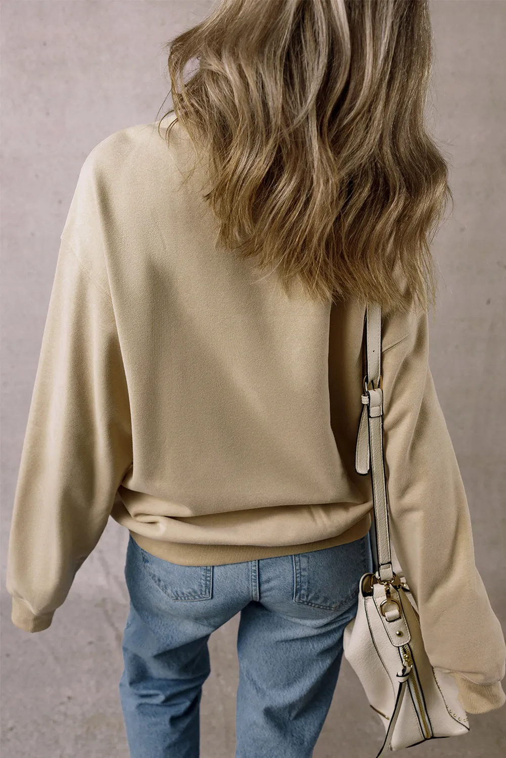 THANKFUL Round Neck Long Sleeve Sweatshirt, image 4