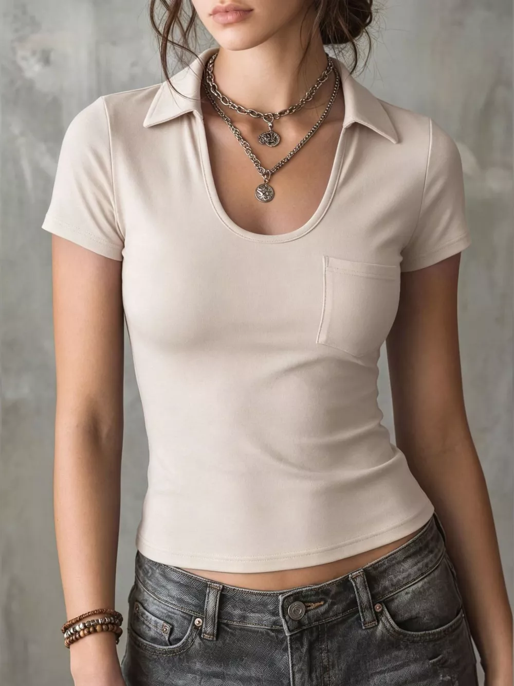 Casual Short Sleeve Slim Fit T-Shirt, image 3