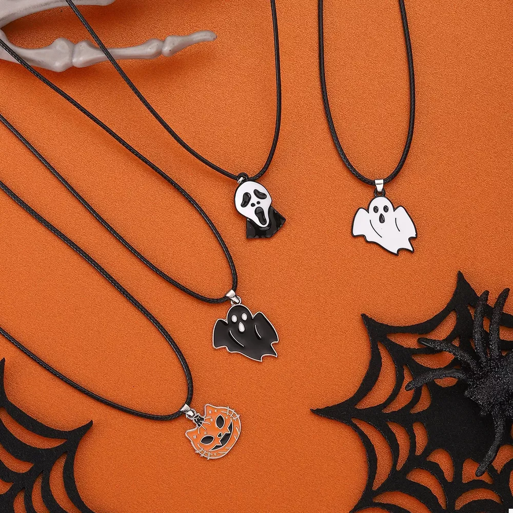 Halloween Ghost Pendant Necklace, image 2