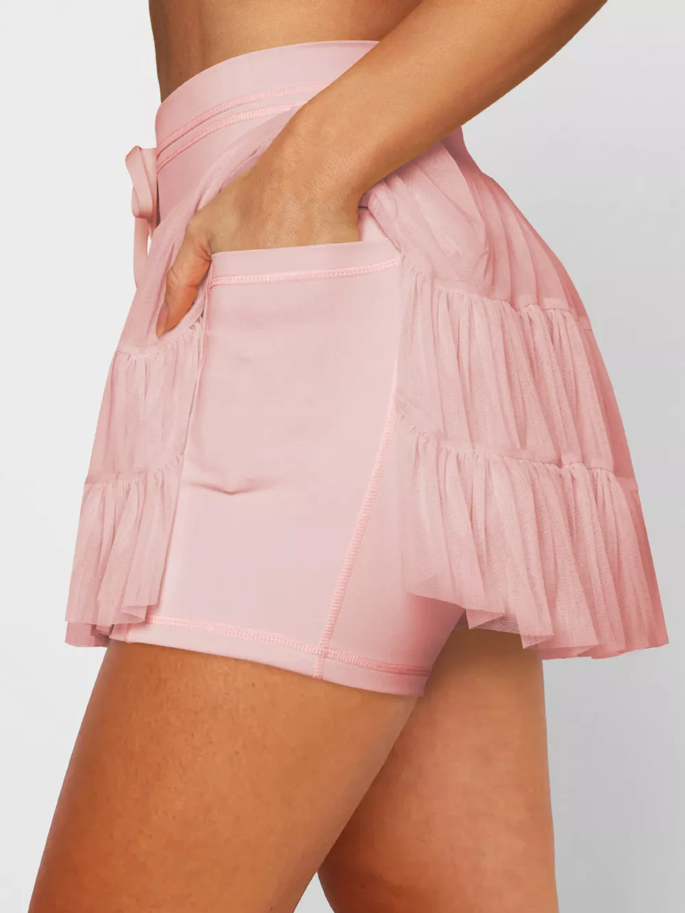 Tiered Skort with Drawstring, image 3