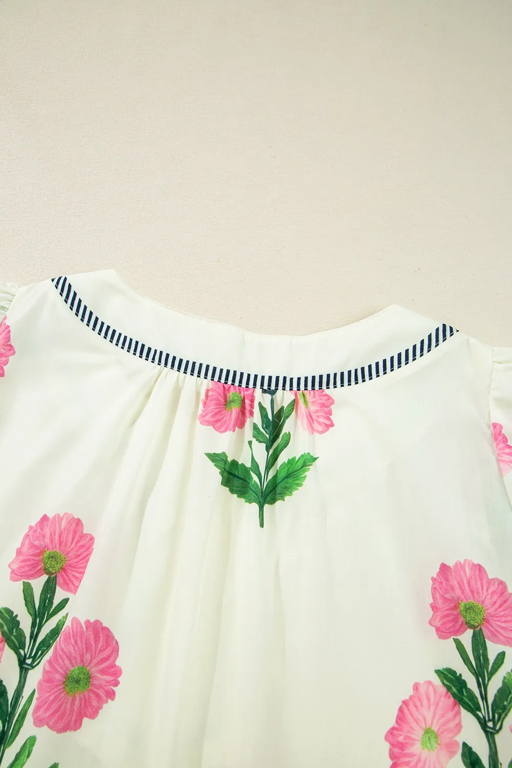 Floral Print Flutter Sleeve Summer Mini Dress, image 10