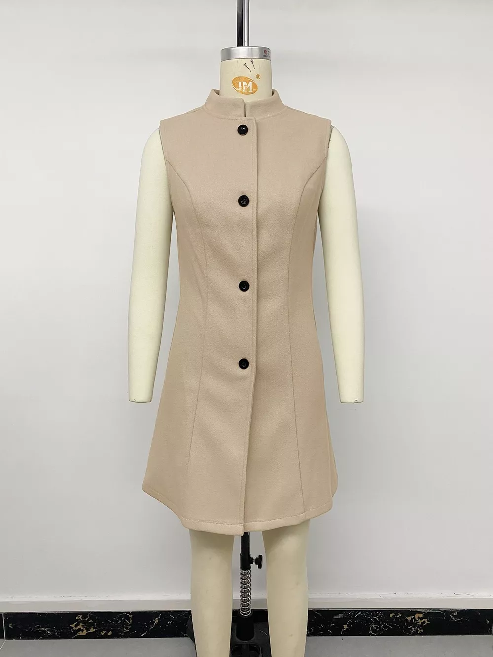 Elegant Button-Down Vest Coat, image 9