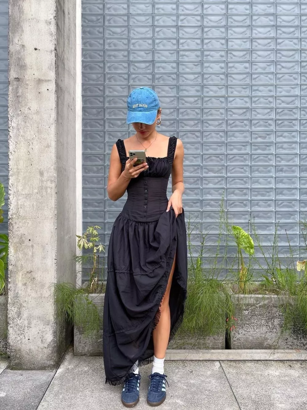 Ruffled Square Neck Tiered Maxi Dress, image 28