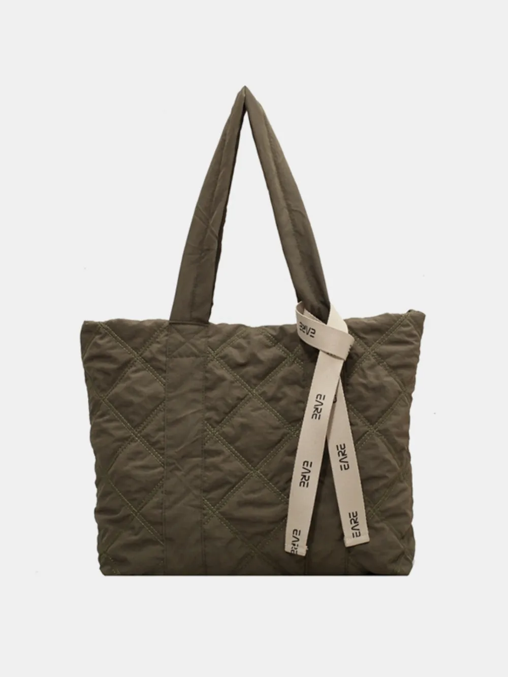 Quilted Nylon Large Tote Bag, image 11
