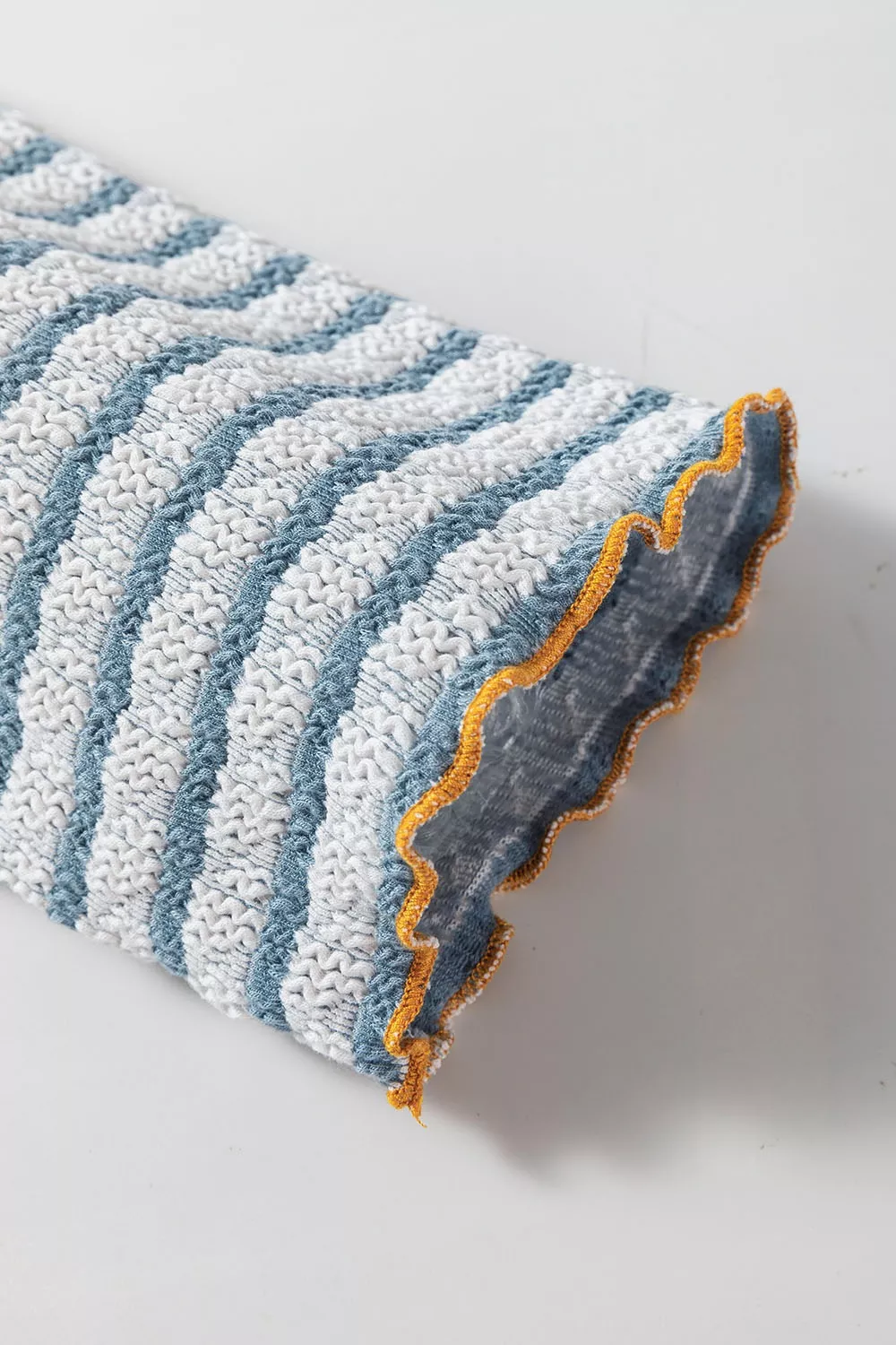 Striped Textured Knit Button Detail Top, image 12