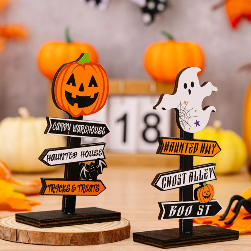 Halloween Wooden Signpost Ornaments, image 5